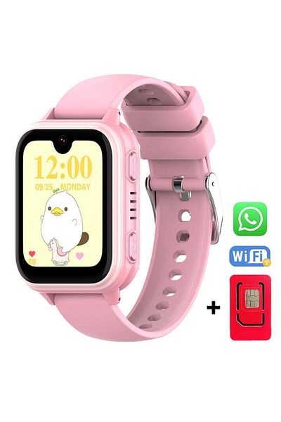 Techone Kids Gps Smartwatch With Location And Phone Guardiankid Kt33, Pink
