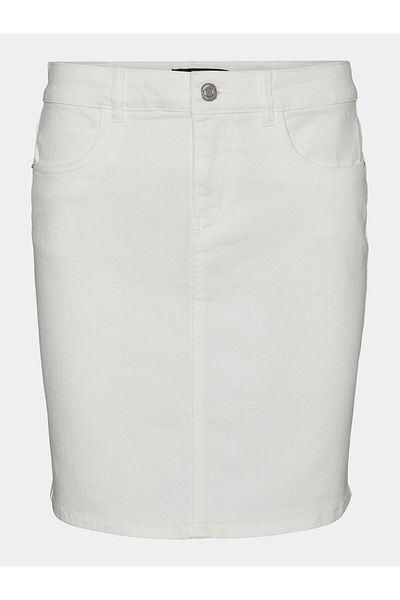 Vero Moda Fustă din denim pentru femei 10279491 Alb