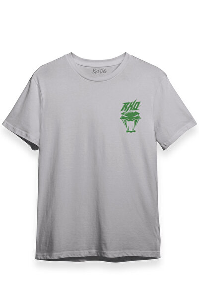 Kretas Unisex siva T-shirt Zeleni Viper Venom Randy Orton Zmija WWE RKO Teret...