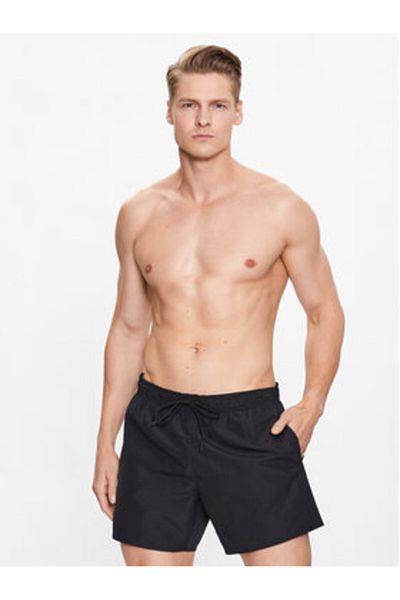 Lacoste Pantaloni scurți de baie Lacoste pentru bărbați MH6270 Negri