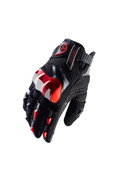 Scoyco MC117W KORUMALI KADIN MOTOSİKLET ELDİVENİ KIRMIZI BEYAZ