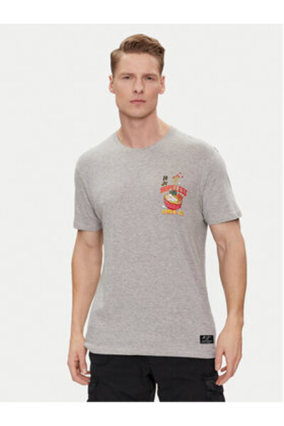 Brave Soul Men's T-Shirt MTS-149TAKEAWAY Gray