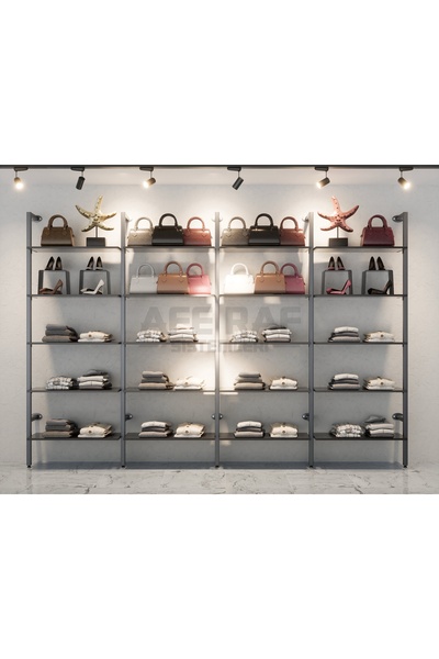AFE DEKOR Mağaza Raf Sistemi, Askılık Sistemi, Butik Rafı, Mağaza Stand, Giyi...
