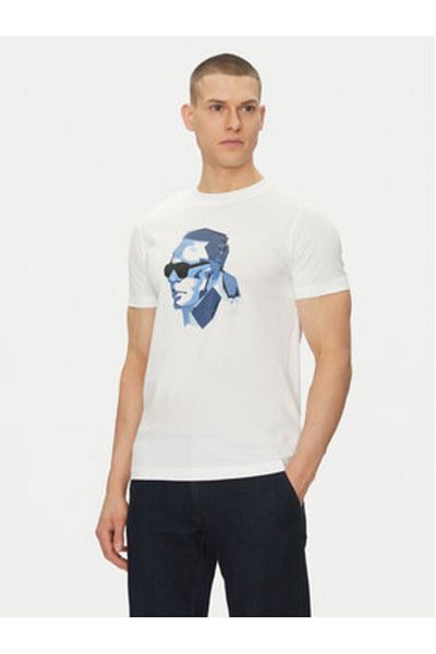 Karl Lagerfeld Tricou bărbătesc 755065 552241 Alb