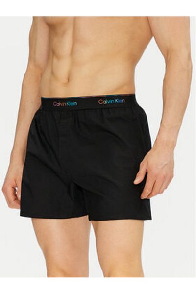 Calvin Klein lenjerie intimă bărbați pantaloni scurți de pijama LV00NM2879 Negru