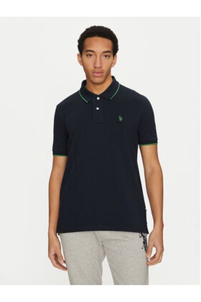 U.S. Polo Assn. Tricou polo pentru bărbați US Polo Assn MUP3508 Bleumarin