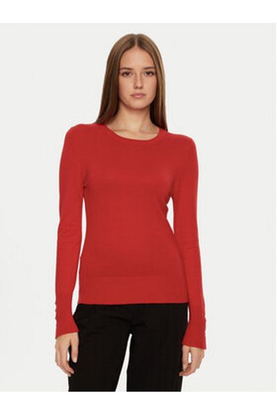Brave Soul Women's Sweater LK-248HOLLYRD Red