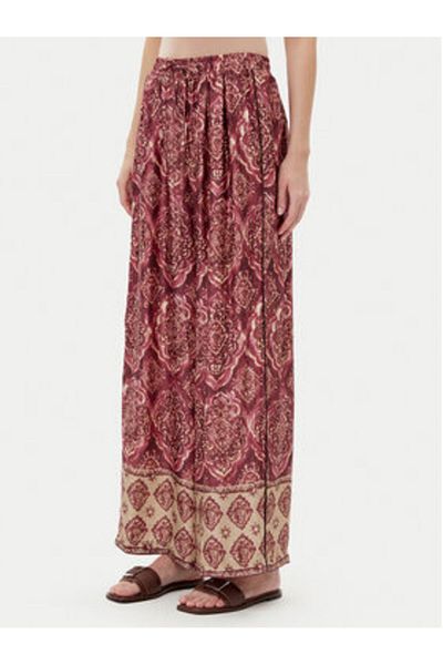 Vicolo Women's Fabric Trousers TD0666 Burgundy, Colorful