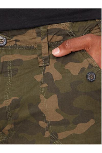 Brave Soul Men's Material Shorts MSRT-GEORGECAMOK Khaki