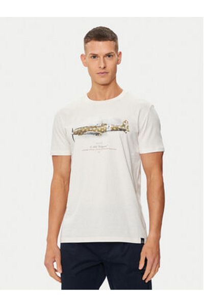 Aeronautica Militare Tricou bărbătesc 241TS2256J607 Alb