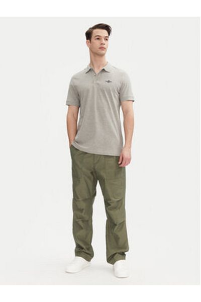 Aeronautica Militare Men's Polo 251PO1843P191 Gray