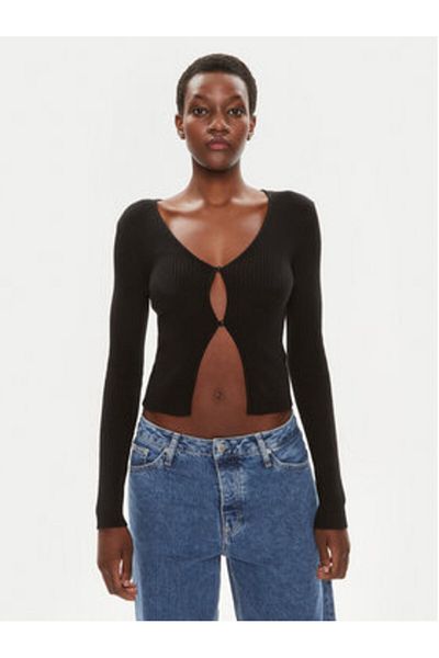Brave Soul Women's Cardigan LKC-273SASHAF Black