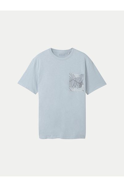 Tom Tailor Men's T-Shirt 1040945 Light Blue