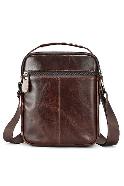 Toro Nero Men's Bag Made Of Brown Genuine Leather Beni