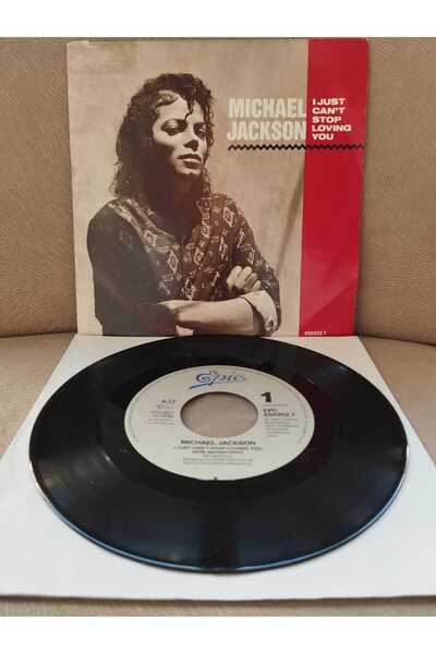 Plakperest Michael Jackson – I Just Can’t Stop Loving You - 1987 Hollanda Bas...