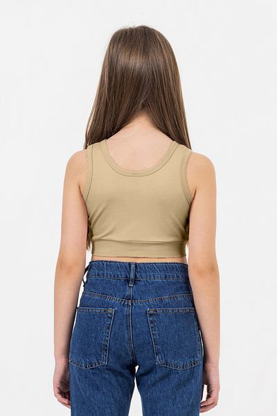 DMB BOYS & GIRLS Thick Strap Stretch Cotton Comfortable Athlete Crop Tank Top Girls' Body Suitable for Daily Use