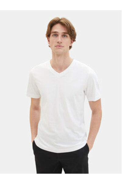 Tom Tailor tom tailor Men's Set of 2 T-shirts 1037738 White