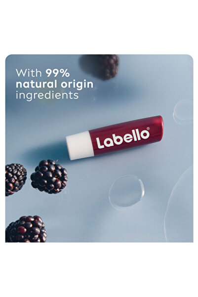 LABELLO LABELLO Lip Balm Blackberry Shine, 24H Melt-In Moisture, Shea Butter & Natural Oils, 4.8G