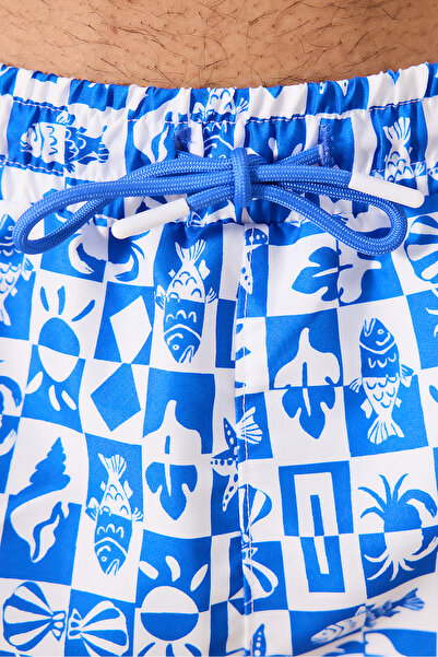 Penti Ανδρικό καλοκαιρινό πολύχρωμο θαλάσσιο σορτς