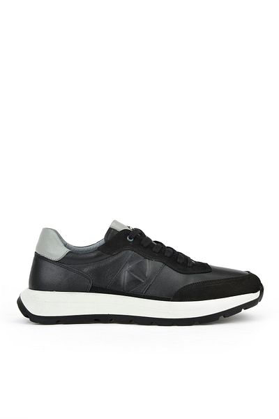 Ziya , Ανδρικό Sneaker από γνήσιο δέρμα 1531037Z2417 Μαύρο