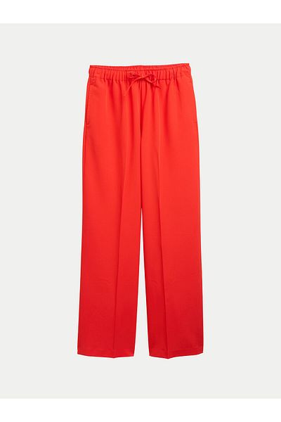 Tom Tailor Denim Women's Fabric Trousers 1045693 Red