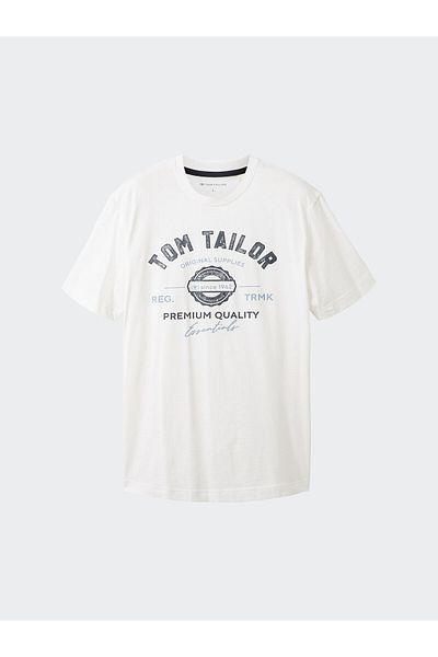 Tom Tailor Tricou bărbătesc Tom Tailor 1037735 Alb