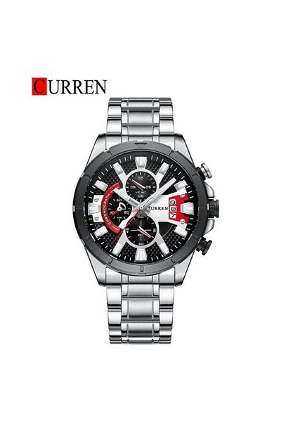 Curren 8401 Original Brand Stainless Steel Band Wrist Watch For Men