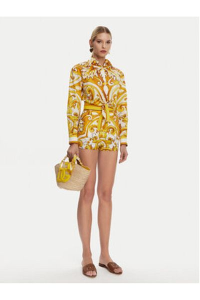 Dolce&Gabbana Cămașă Dolce & Gabbana pentru femei F5S65T FI5JK Galbenă