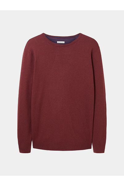 Tom Tailor Men's Sweater 1027661 Burgundy