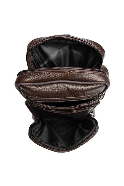 Toro Nero Geantă bărbătească din piele naturală maro Roger