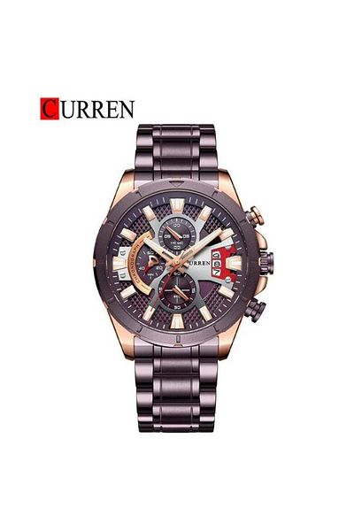 Curren 8401 Original Brand Stainless Steel Band Wrist Watch For Men