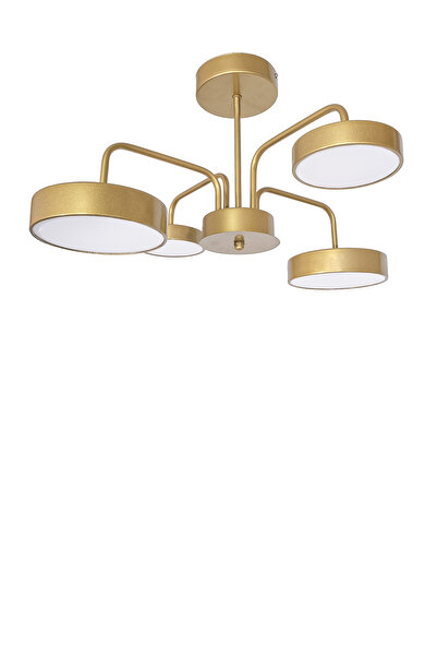 Fer Avize Luna Modern Tasarım Enerji Tasarruflu 4lü Led Avize (3 Renk Işık) Oturma Odası Mutfak Giyinme Odası