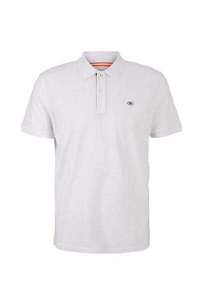 Tom Tailor Tricou polo pentru bărbați Tom Tailor 1027713 Alb