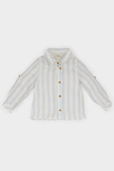 DeFacto Hellblaues Baby-Hemd für Jungen D9364A5/BE343