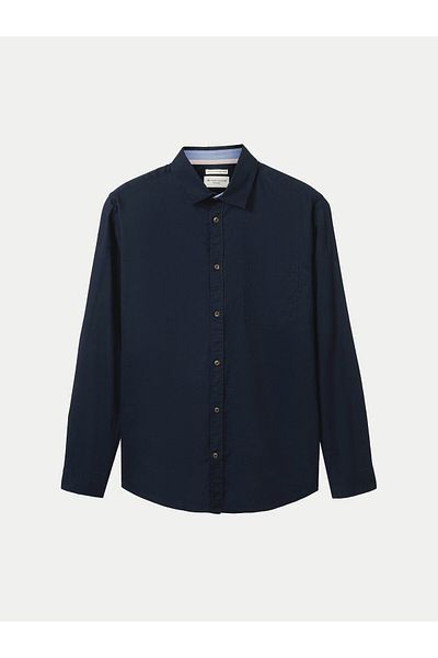 Tom Tailor Men's Shirt 1040141 Navy Blue