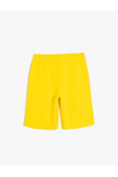 Koton Cotton Basic Shorts - Tie Waist and Pocket Detail