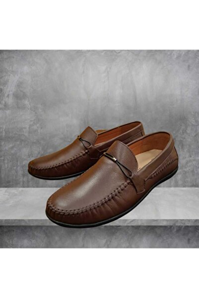 oktay kundura Handmade 100% Leather Men's Ballerinas Summer Soft Orthopedic Sole