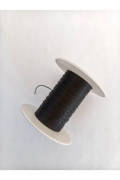 Eskişehir hobi sanat 0,5 mm 20 μέτρα κορδόνι χάντρες προσευχής Μαύρο χρώμα