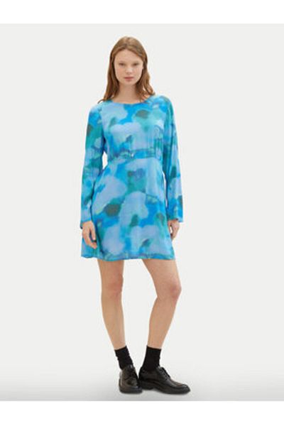Tom Tailor Denim Rochie de vară pentru femei 1040643 Albastră