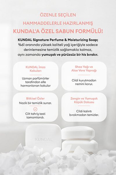 Kundal Intensive Moisturizing Soap Kundal Signature Perfume & Moisturizing Soap (Sweet Peony) 100Gr