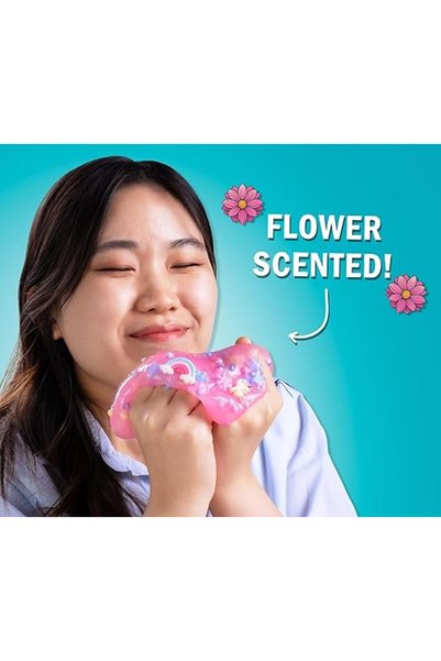 Crazy Aaron's Crazy Aaron’s Slime Charmers Unicorn Dream – Floral Scented Slime with Charms, Stretchy, Ages 3+