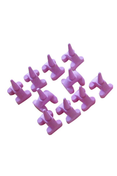 Choice3 3 10PCS Dental Lab Ceramic Firing Pink Pegs Dental Lab for Single Por...