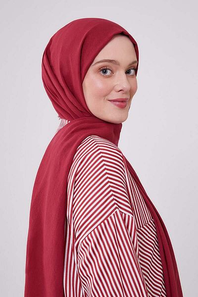 FİVESCARF Σάλι Maxi Cotton Βυσσινί