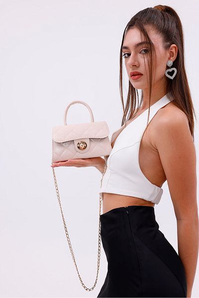 CELESTIAL COLLECTION Diana Powder Chain Quilted Bag