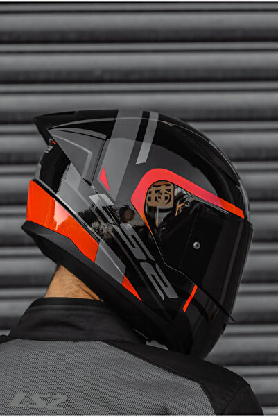 LS2 Rapıd 2 Race Chos Siyah Kırmızı Kask