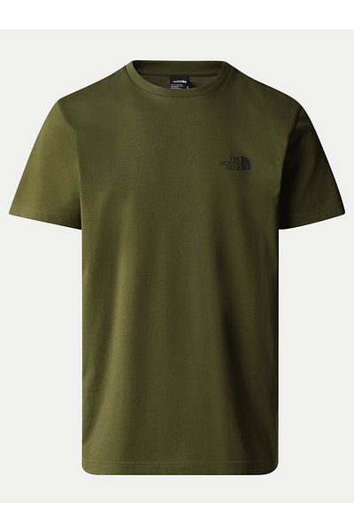 THE NORTH FACE Men's T-Shirt green THE NORTH FACE-NF0A87NGPIB1 S/S SIMPLE DOME TEE FOREST OLIVE