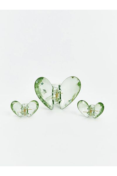 LC Waikiki Lcw Accessories Mixed Butterfly Figured Women's Latch Buckle Set of 3