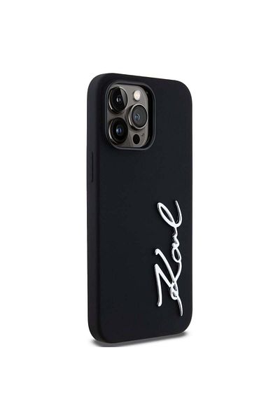 Karl Lagerfeld IPhone 14 Pro Max Case - Karl Lagerfeld Silicone (KLHCP14XSCMSMVK) - Karl Script