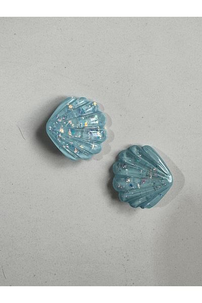 Motebarn Wear Copil Fata Cristal Seashell 2 Piese Clip Catarama Albastru