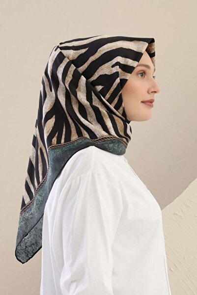 Levidor Petroleum Blue Twill Digital Scarf